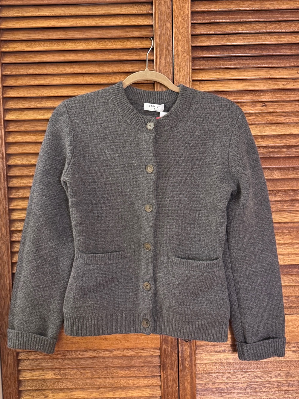 NEW Babaton Meraki Merino Wool Cardigan - Size Small